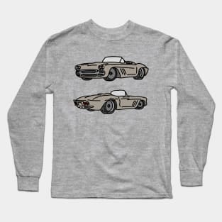 car vintage illustration Long Sleeve T-Shirt